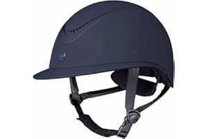 Shires Karben Aria Wide Peak Riding Hat - Navy Blue