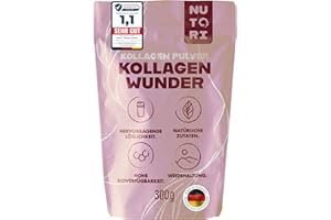 ‎NUTORI NUTORI - Kollagen Pulver 300 g - Typ I & III - optimale Bioverfügbarkeit und Löslichkeit - Weidehaltung - Collagen Pulver Hydrolysat Peptide - Produziert & laborgeprüft in Deutschland