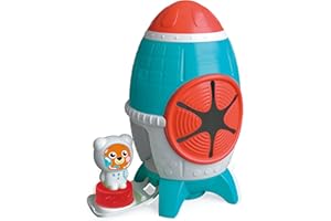 Clementoni - Fusée Sensorielle Clemmy - Cubes à Insérer et Empiler - Jeu d'Imagination - Personnage Inclus - Aventures Spatiales - pour Enfants Dès 6 Mois