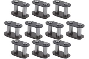 Nikou T8f Chain Master Link, 10pcs Chain Master Link Steel Wear Resistance Connectors Lightweight Direct Replacement for Bike Mini Bike MTB Karting Pit ATV Scooter