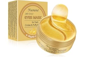 NUONOVE Augenpads Augenringe Augenpads Eye Mask Collagen Augenmaskes 24k Gold Kollagen Augenmaske, Hydra-Gel Hauttherapie Eye Pads, Anti-age Eye Maske, Augenmasken Gegen Augenringe, 60 Sheets