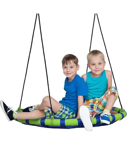 SereneLife Altalena da Giardino per Bambini 102 cm Rotonda con