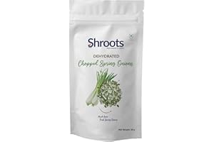 SHROOTS Dehydrated Chopped Spring Onion Flakes Pure Vegetarian No Added Salt Easy Cooking Essential - 0.71 oz, Pack of 1