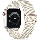Oielai Solo Loop Armband Kompatibel mit Apple Watch Armband 41mm 40mm 38mm, Verstellbares Dehnbare Nylon Sport Ersatz Armband