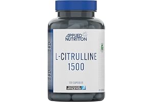 Applied Nutrition L-Citrulline 1500-1500mg L Citrulline Per Serving, Citrulline Capsules for Muscle Pump, Muscle Recovery Supplement, Increases Levels of L-Arginine and Nitric Oxide - 60 Servings