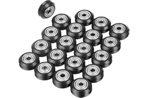 LECXIN Poulie de type V, 20pcs V-forme rainure roue 5mm alésage 625 roulement poulie accessoires pour CNC moteur 3D outil outil Poulie