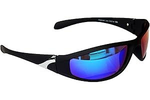 Gil SSC Sportbrille Sonnenbrille Schwarz verspiegelt Fahrradbrille Snowboardbrille Motorradbrille M 23