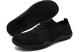 IVQDZL Barfuss Schuhe Damen Sneaker Sommerschuhe Turnschuhe Bequeme Slip on Laufschuhe Sportschuhe Hausschuhe Leichte Atmungsaktiv Hallenschuhe Weich Barfussschuhe