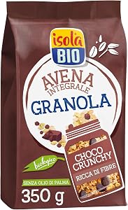 Isola Bio Granola Crunchy al Cioccolato con Riso Soffiato e Crusca 350gr