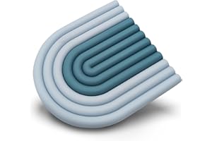 ASQUARE Sottopentola in silicone – Sottopentola resistente al calore – Sottopentola resistente al calore – Presina pratica e durevole in silicone per una cottura sicura (azzurro – blu)