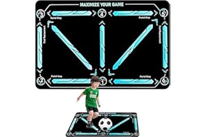 Haokelai Football Training Mat, Non Slip Shock Football Skills Mat, Football Mastery Mat, Football Mat Training for Improving Dribble Training Auxiliary Props, Football Mat for Ball Control Practice