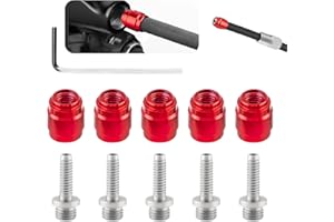 SMCEHEYA Lot de 5 Inserts de Frein à Disque - Olives pour Vélo de Montagne - Kit de Raccord d'Huile - Outil pour SRAM AVID - Pièces de Rechange