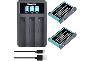 Uwayor Insta360 One X2 Cargador de batería 2 Piezas de batería para Insta360 One X2 y USB 3-Channel Charging Station Compatible con Insta360 One X2