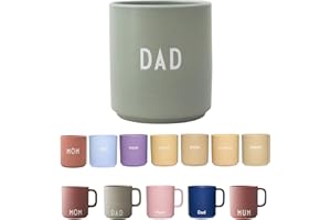 ‎DESIGN LETTERS Design Letters Lieblingsbecher Grün DAD Tasse | Papa Geschenk Weihnachten, Weihnachtsdeko | Vatertagsgeschenk für Papa | Dad Kaffeetasse | Weihnachtsgeschenke für Pappa, Kaffeebecher Porzellan 250 Ml