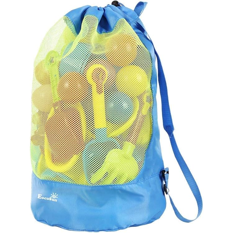 Strandtasche Mesh Mit Filz-Münzfach - Faltbare Netztasche Für Strand & Reisen