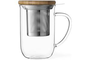 Viva Scandinavia Minima Equilibrio Taza de té con infusor, Transparente
