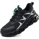 AEKYIWL Zapatos de Seguridad Hombre Mujer Calzado de Seguridad Ligero Comodo Zapatillas Trabajo Transpirable Antideslizante B