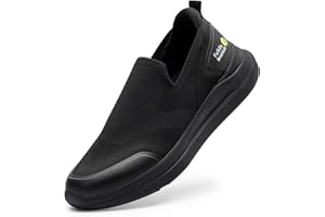 FitVille Hommes Slip on Baskets Extra Larges Chaussures De Sport Confortables Chaussures De Marche Légères Respirantes Chaussures De Slipper Larges