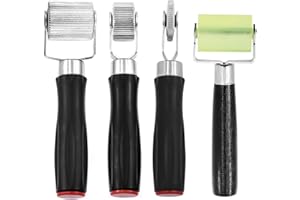 Mardatt 4Pcs 4 Sizes Car Sound Deadening Roller Set, 6mm/20mm/40mm/57mm Seam Roller Auto Noise Roller Car Sound Deadening Application Installation Tool for Car Sound Deadening Interior Accessories