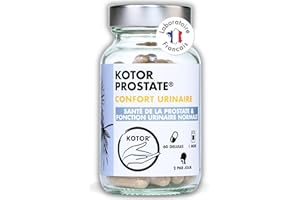 KOTOR PHARMA KOTOR PROSTATE | Troubles Urinaires, HBP, Envie Fréquente d’Uriner | Complexe Naturel & Français | Ortie Piquante + Palmier Nain + Prunier d’Afrique | 60 Gélules | 1 Mois
