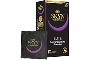 SKYN Elite Skynfeel Condoms Regular Size, Ultra-Thin & Soft, Pack of 10