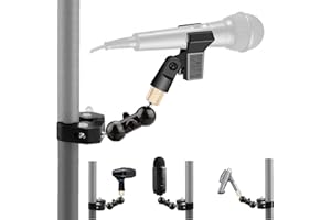 AYIZON Clip per microfono, supporto a morsetto per Blue Yeti Nano X Snowball, microfoni Shure, Sennheiser, microfono a condensatore, microfono a tamburo