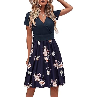 Chloe - Elegante V-hals jurk met fladdermouwen - Alice Amsterdam