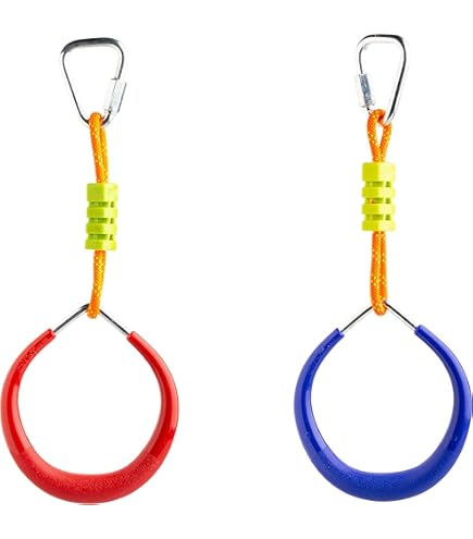 Outsunny Ninja Slackline-Set, 10 m Seil mit Hindernissen, Klettergerüst