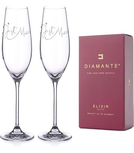 Dartington Crystal personnalisé Celebration Transparent Glitz Paire de