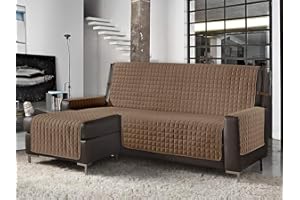 BANZAII TEXTILE INNOVATOR ONLINE Banzaii Copridivano con Penisola Trapuntato Tinta Unita Impermeabile Antimacchia Imbottito 2 Posti Corda con Penisola Destra