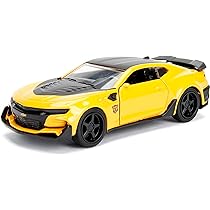 Jada Toys Transformers Bumblebee 1:24 - Chevrolet Camaro 1977 Con Moneta Collezionabile