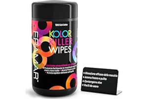 FRAMAR Kolor Killer Salviette Rimuovi Tinta Capelli – Salviette Delicate sulla Pelle, Ideali per Parrucchieri, Coloristi e Professionisti, Rimuovono Colore e Tinta da Mani,Viso e Collo – 100 Salviette