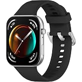 Teknoft Huawei Watch Fit 4 Pro/Fit 4/Fit 3 ile Uyumlu Yumuşak Dokulu Konforlu Spor Silikon Kordon