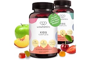 ‎WOWTAMINS wowtamins® KIDS Complete – Vitamin Gummibärchen für Kinder (240 Stück) – Multivitamin Gummies mit Omega 3 – Für das Immunsystem Deiner Liebsten mit Vitamin C, D3, B12, Zink & mehr
