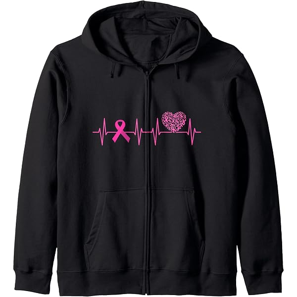 Sweat Rose Sensibilisation Cancer Du Sein - Col Rond, Motif Ruban, Taille Grande, Pour Octobre Rose Et Soutien