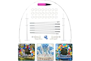 CZCPARY Kit de arco de Globo de mesa, soporte de globo, arco de globo ajustable para fiestas, fiestas de cumpleaños, fiestas de graduación