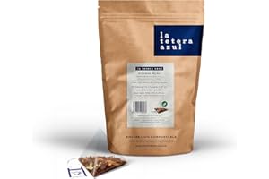 LATETERAZUL LA TETERA AZUL Infusión De Rooibos Premium Con Tila, Melisa Y Azahar. Infusión Relajante. Rooibos Relax. Bolsa De 60 Pirámides.