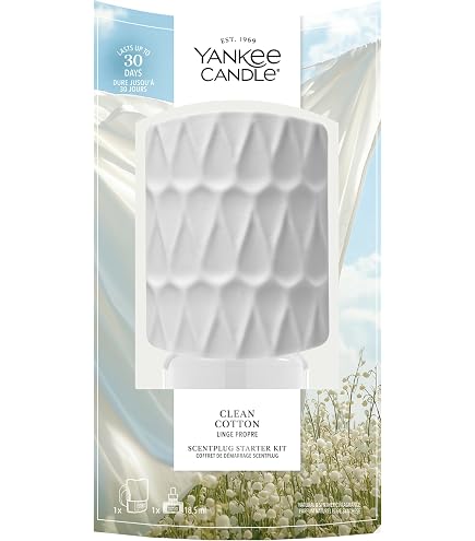 Yankee Candle ScentPlug Diffusor | Basiseinheit für Raumduftstecker | Farbton Silver Faceted