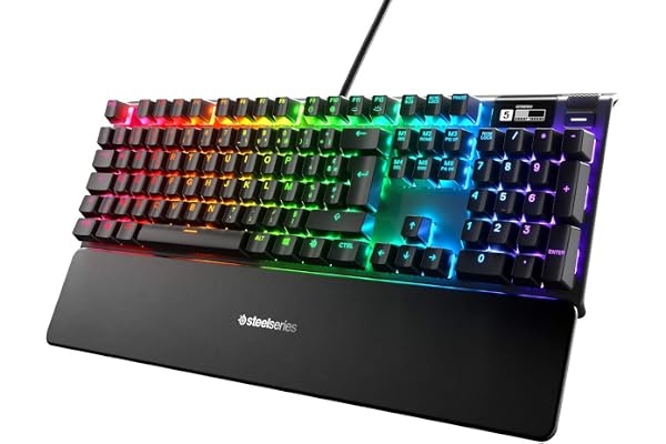 SteelSeries Apex 7 Usb - Clavier de gaming mécanique - Écran OLED Smart Display - Switchs rouges - Agencement Français AZERTY