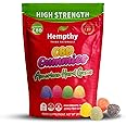 Hempthy CBD Gummies High Strength 1000mg CBD Edibles for Pain Relief & Better Sleep, THC-Free, High Strength CBD Gummy for Anxiety Relief for Adults (American Hard Gums)