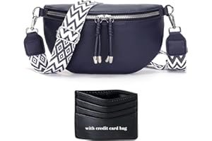 YISUOHOOM Bauchtasche Damen Umhängetasche klein Crossbody Bag Veganes Leder Brusttasche Kleine Handtasche Blau Geschenke für Frauen