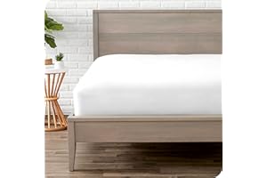 Bare Home Fitted Bottom Sheet Emperor - Premium 1800 Ultra-Soft Microfibre - Ultra-Soft Wrinkle Free - Deep Pocket - 35 CM Deep - 15" Deep - Emperor Fitted Sheet (Emperor, White)