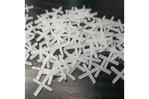 QTACIE Tile Spacers 2mm Slab Spacers Plastic Cross Shaped,for Accurate Tile Positioning DIY Paving Tiling Garden Slabs Wall Tiler,200 Pieces