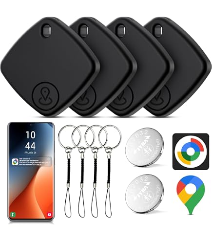 Smart Tag Per Android – Tracker GPS Compatibile Con Google Find My Device, IP67, Batteria Sostituibile, Suono 100dB, Per Chiavi E Valigia, Arancione