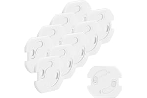 mumbi 10er Set Kindersicherung für Steckdosen - Steckdosenschutz mit Drehmechanik