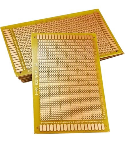 2" X 2.8" PCB Board Circuit, 5 Pcs Single Sided Prototype Solder Boards Soldering Electronic Project Circuit Boards Solderable Breadboard Green