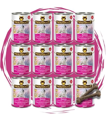 Wolfsblut Vetline Hundefutter Sparbundle – 2 X (6x395g) Hypoallergen, Für Haut, Fell & Spezielle Bedürfnisse