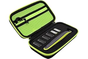 Elfinfi Schutzhülle für Philips One Blade QP2520, QP2530, QP2570, QP2590, Eva-Hartschalenkoffer mit Schwamm, Schutzhülle für One Blade Aufbewahrungstasche für Rasierer und Anderes Rasierzubehör