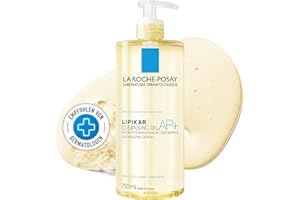 ‎LA ROCHE-POSAY La Roche-Posay Lipikar Dusch- & Badeöl AP+, Rückfettendes Dusch- und Badeöl bei sehr trockener und zu Neurodermitis neigender Haut, Juckreizmildernd, Hautberuhigend und Feuchtigkeitsspendend, 750 ml