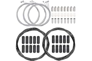 mxuteuk 10Pack Bicycle Brake Cable Shift Cable Bike Cable Housing Kit Bike Brake Cable Kit Bicycle Transmission Line for Bicycle Mountain Road Bike Repair